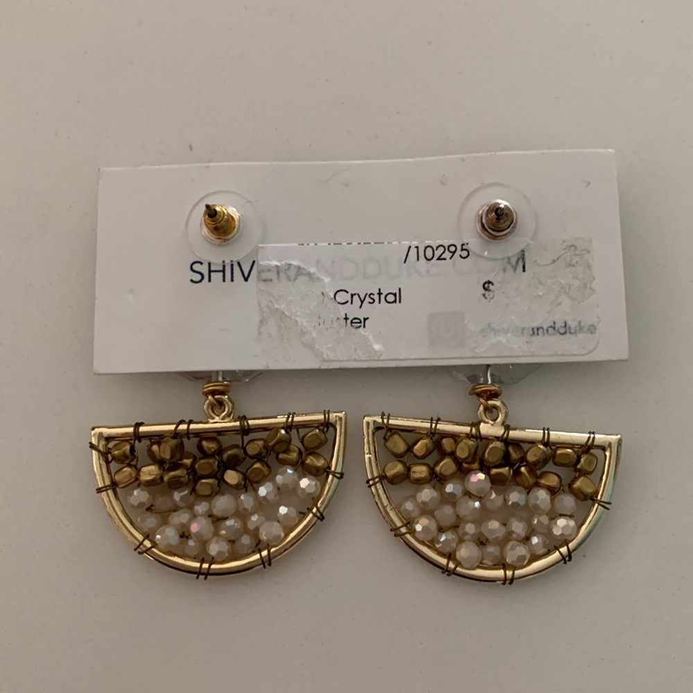 Shiver + Duke stone beaded earrings - Picture 3 of 6